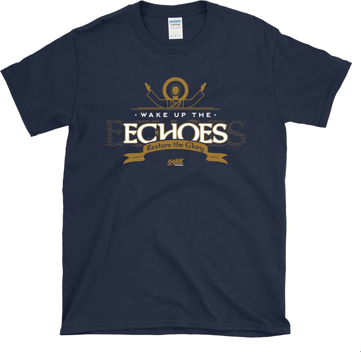 Smack Apparel Wake Up The Echoes T-Shirt for Notre Dame College Fans (SM-5XL)