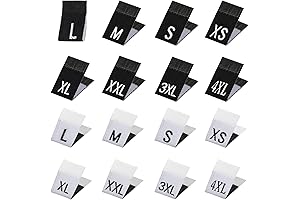 ANCIRS Size Labels for Clothing, Perfect for Assessing Garment Dimensions