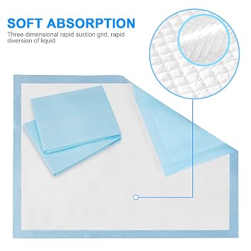 Baby Disposable Changing Pad, 20Pack Soft Waterproof Mat, Portable Diaper Changing Table & Mat, Leak-Proof Breathable Underpads Mattress Play Pad Sheet Protector(13'' 18'')