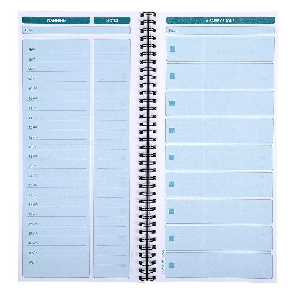 Carnet Spiral 30x14 cm - a Faire Ce Jour - 125 Feuilles      Office Product – Notebook