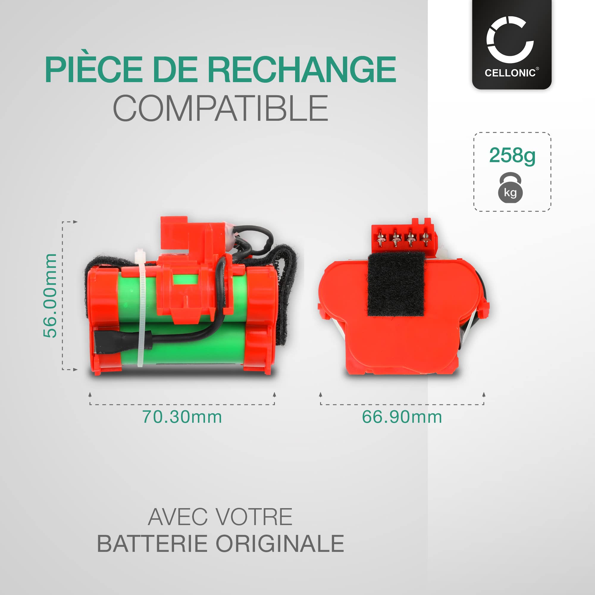 CELLONIC Batterie Compatible avec McCulloch R1000, Gardena 505 69 73-20