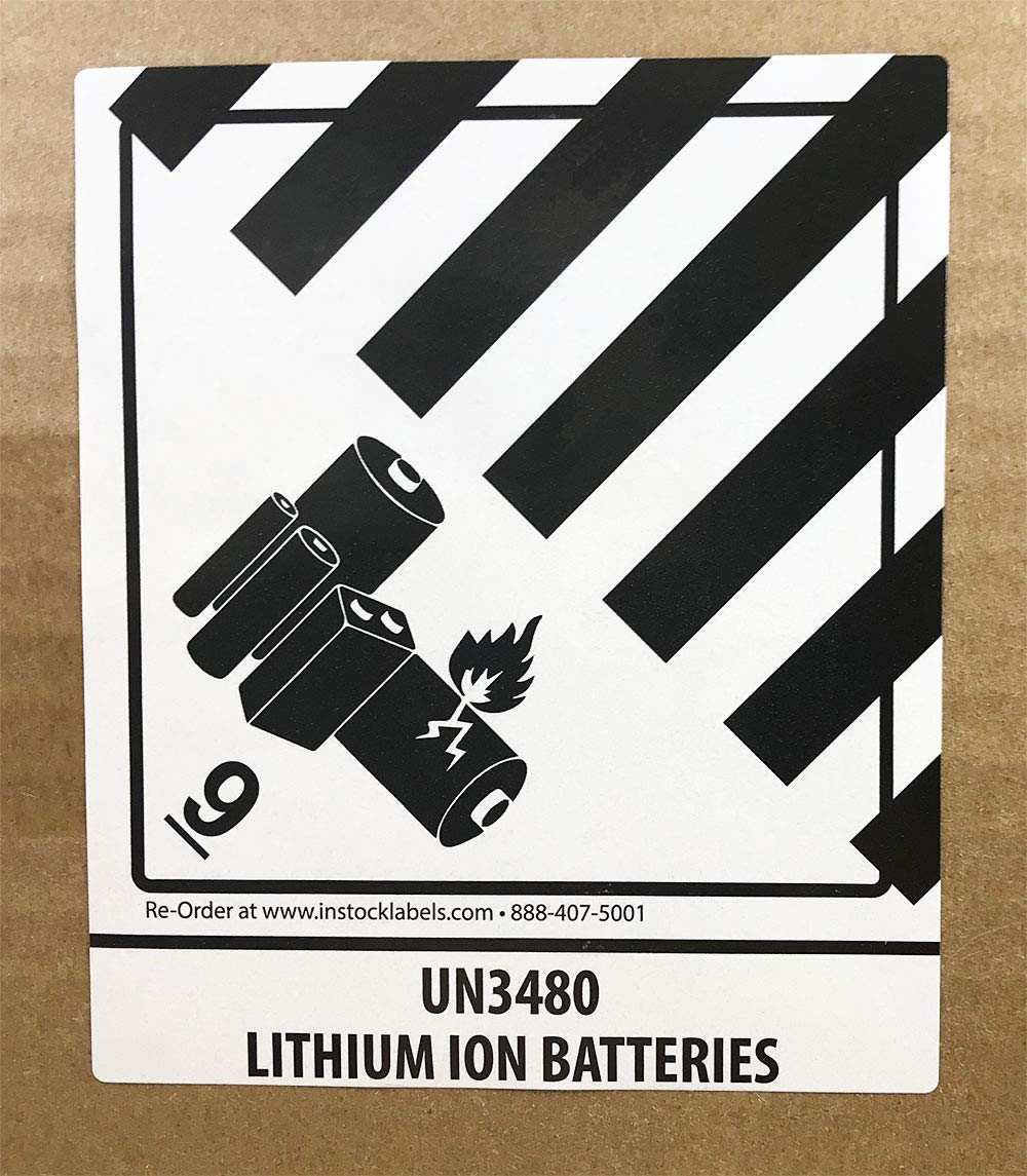 Amazon.com: Hazard Class 9 D.O.T. UN3480 Lithium Ion Batteries