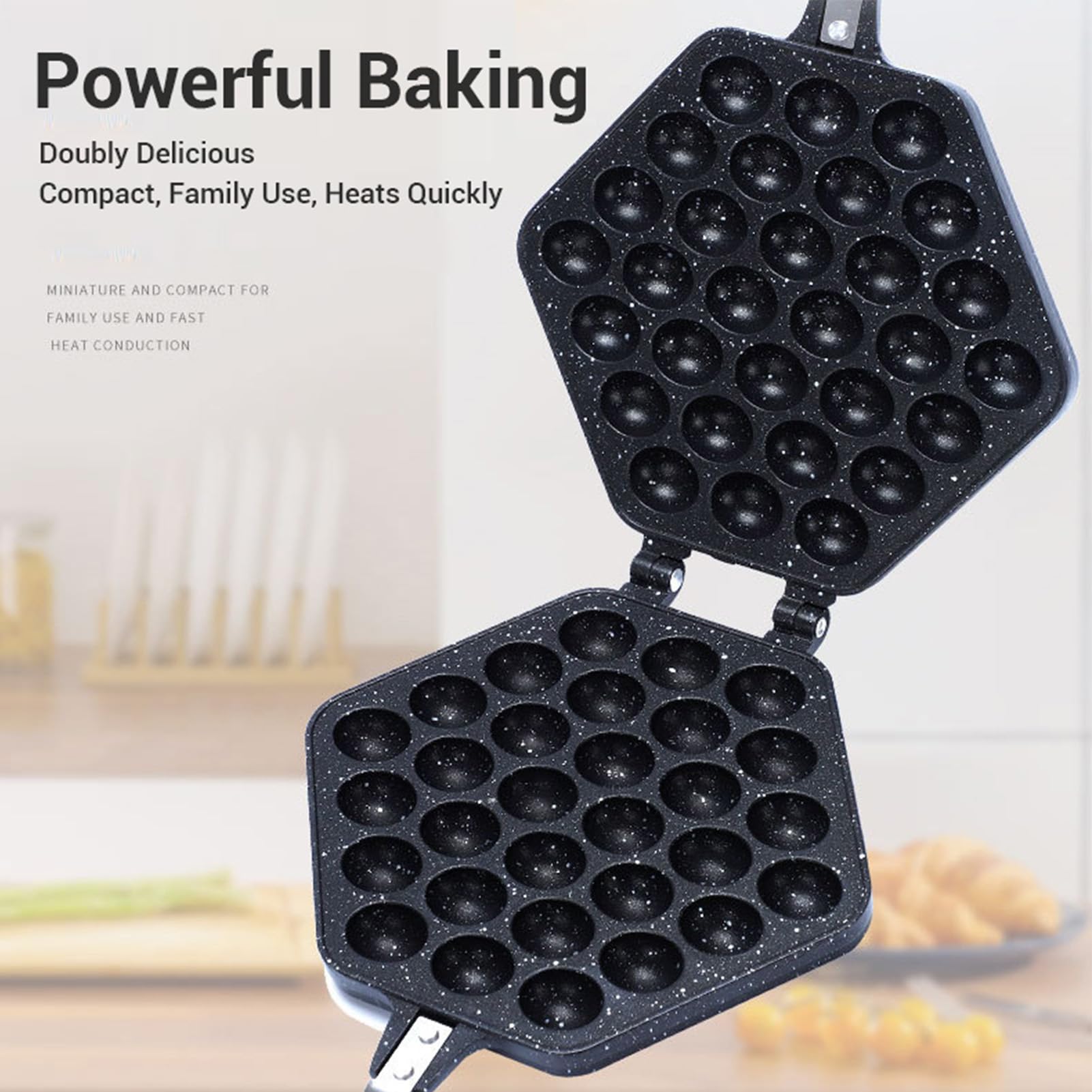 Strumento per cucinare uova antiaderenti per waffle a doppia faccia