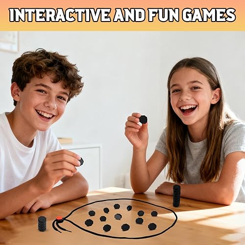 Miniatura 4 de Juego de ajedrez magnético con 20 piedras, juego de imanes de plástico para adolescentes y adultos, juegos familiares de viajes de fiesta, divertido