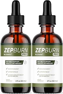 (2 Pack) ZepBurn Pro - Official ZepBurn Pro Drops Liquid Premium Advanced Formula Natural Support, ZepBurn Pro Supplement For Overall Health & Wellness Vitamin Droppers Reviews, 2 Bottles For 2 Months