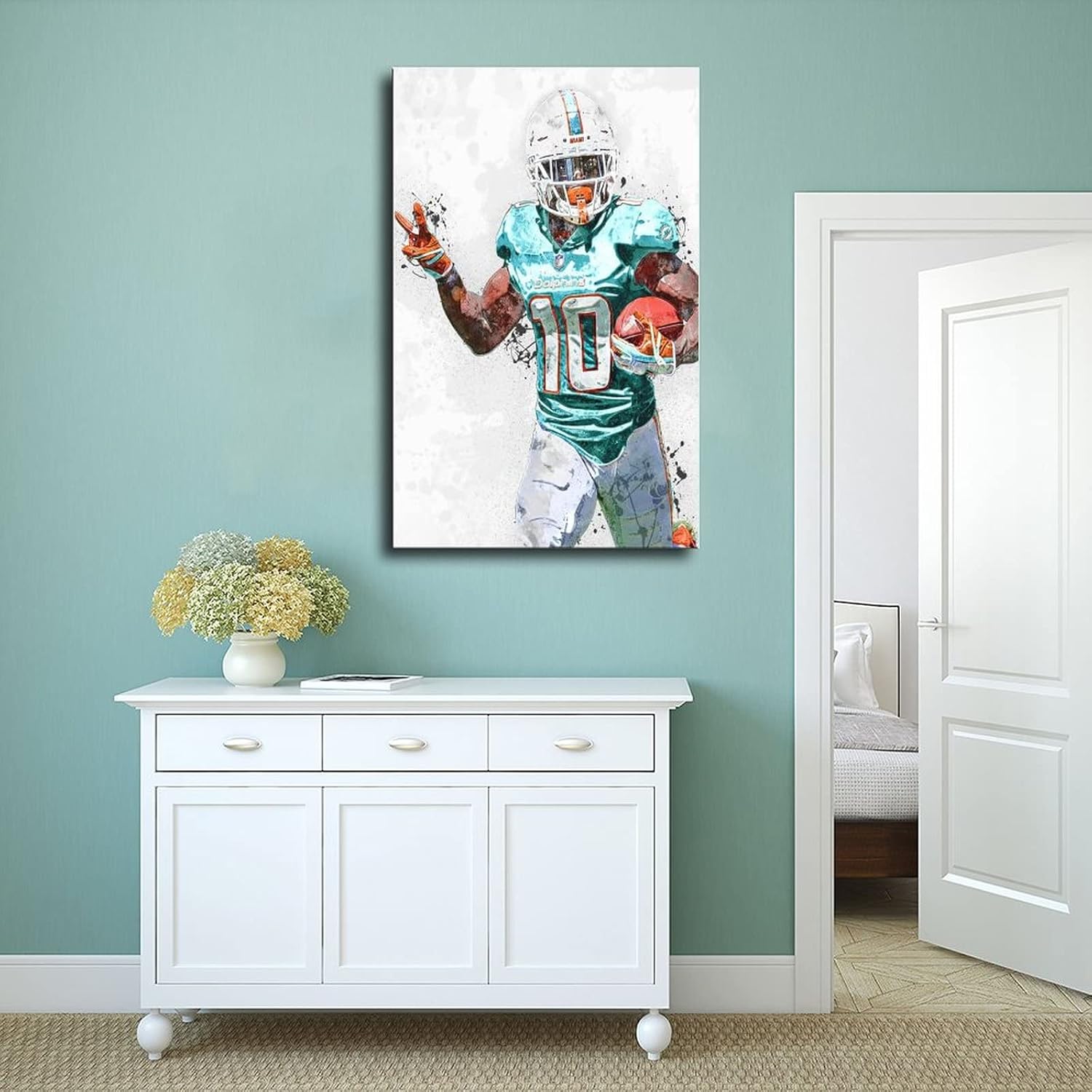Tyreek Hill Poster Canvas Poster Bedroom Decor Sports Landscape Office Room Decor Gift Unframe: 16x24inch(40x60cm) - Image 4