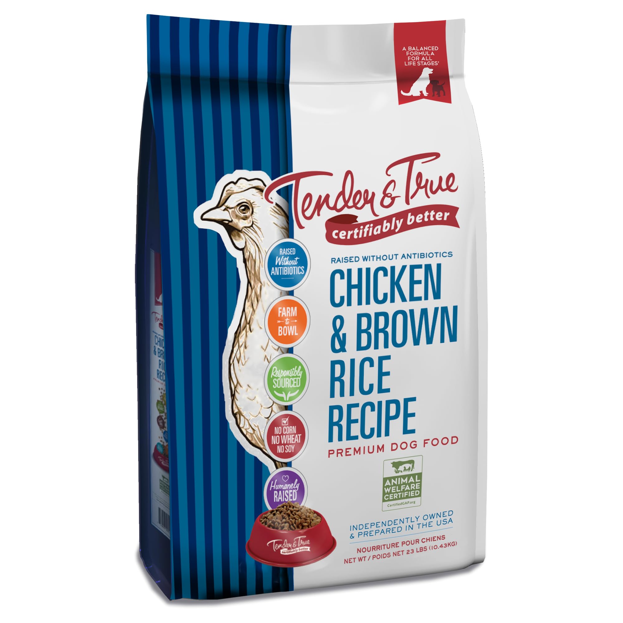 Tender & True Chicken & Brown Rice Recipe Dry Dog Food