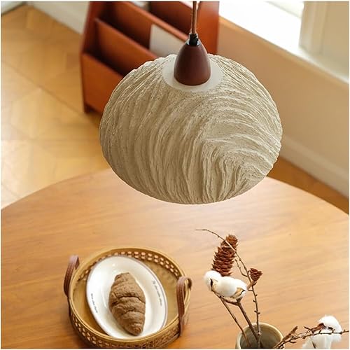 Miniatura 6 de Creative Round Microcement Hanging Lights Retro Industrial Pendant Light Wood Concrete Lamparas Chandelier Indoor Lighting