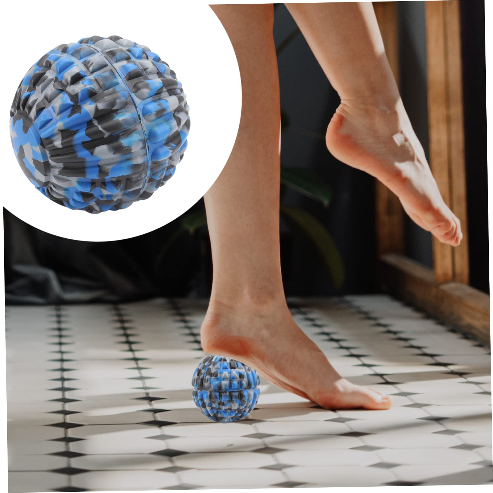 Beaupretty 2pièces Balle De Massage Eva Pour Outil De Relaxation Musculaire Pour Yoga Et Entraînement Motif Camouflage Accessoire
