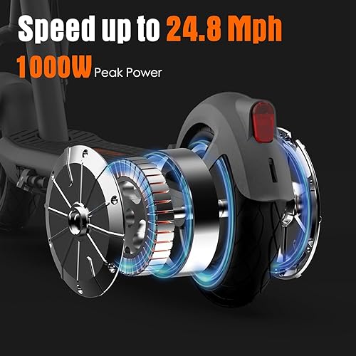 Miniatura 4 de Inmotion Air Pro Scooter eléctrico, máximo 30 millas y velocidad de 22 millas por hora, el más rápido en nivel de entrada, neumático sin