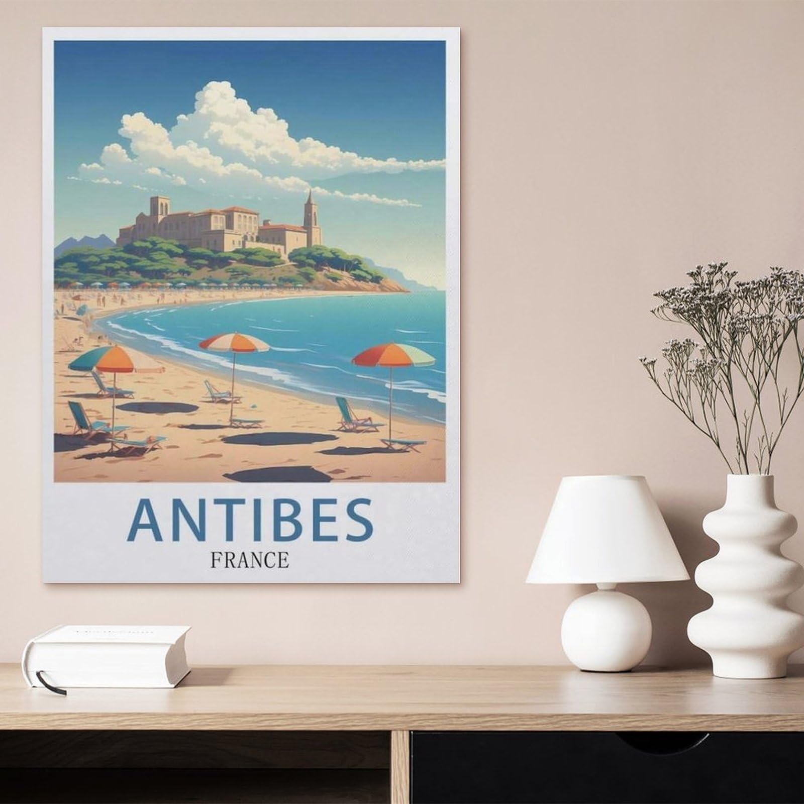 Antibes Frankreich，Puzzle 1000 Teile,Intellektuelle Entwicklung Pädagogisches Nach Hause Interessante Dekompression Brain Challenge Puzzle Für Jugendliche Kinder（75x50cm）-EZ57
