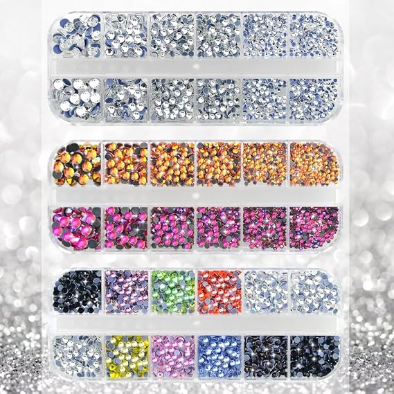 Bedazzler Kit, with Rhinestones, Hot Fix Applicator Tool, Diamond Painting Pen, 7 Different Size Tips, Tweezers, Brush Cleaning Kit for DIY Clothing Shoes Pink