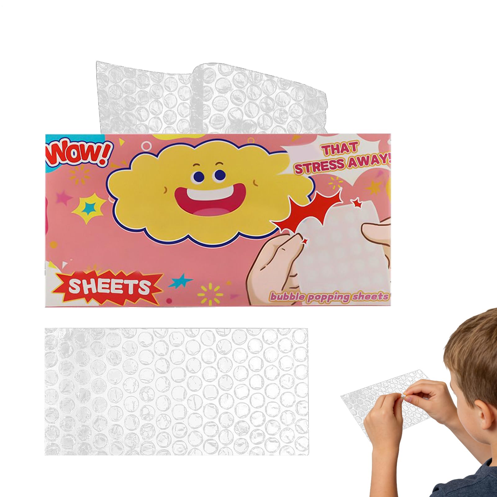 Bubble Wrap Sheets for Stress 25 Sheets Stress Relief Funny Toy