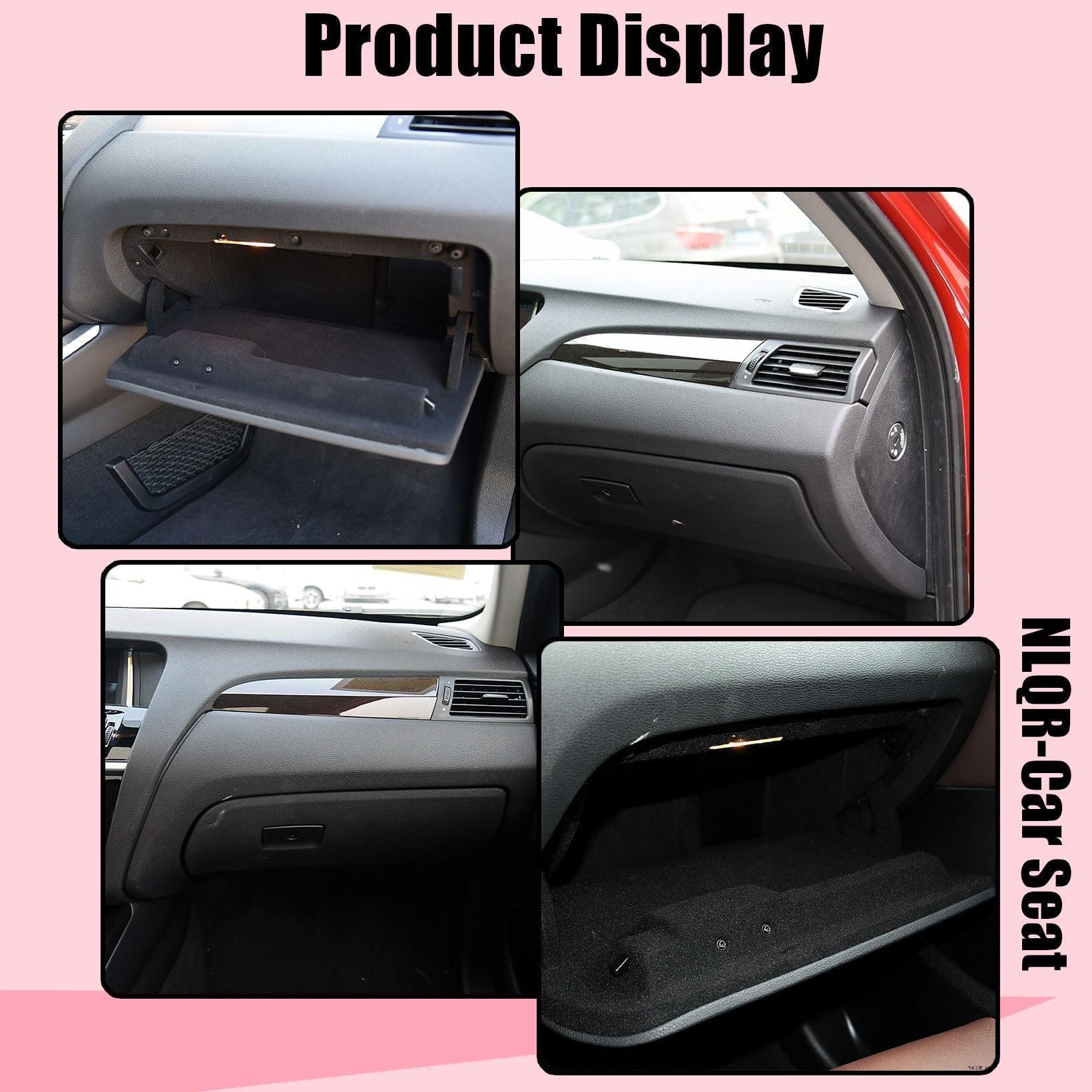 NLQR 51166839000 Schwarz Dash Handschuhfach Türabdeckung Deckel Kompatibel mit BMW X3 F25 F26 2011 2012 2013 2014 2015 2016 2017 2018