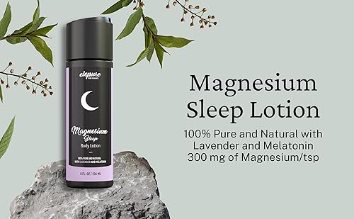 Miniatura 3 de Loción para dormir de magnesio con lavanda y melatonina, crema de noche de aplicación tópica, alta potencia, materiales orgánicos, tamaño grande,
