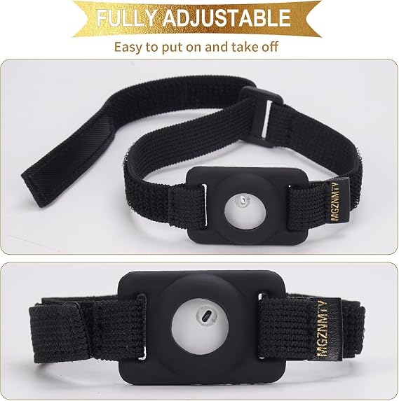 Adjustable Armband for Lingo Continuous Glucose Monitor, CGM Continuous Glucose Monitor System Transmitter Sensor Cover - No More Patches (Black)