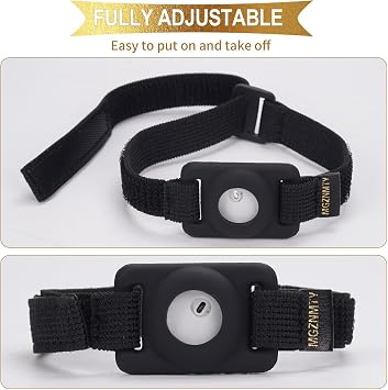 Adjustable Armband for Lingo Continuous Glucose Monitor, CGM Continuous Glucose Monitor System Transmitter Sensor Cover - No More Patches (Black)
