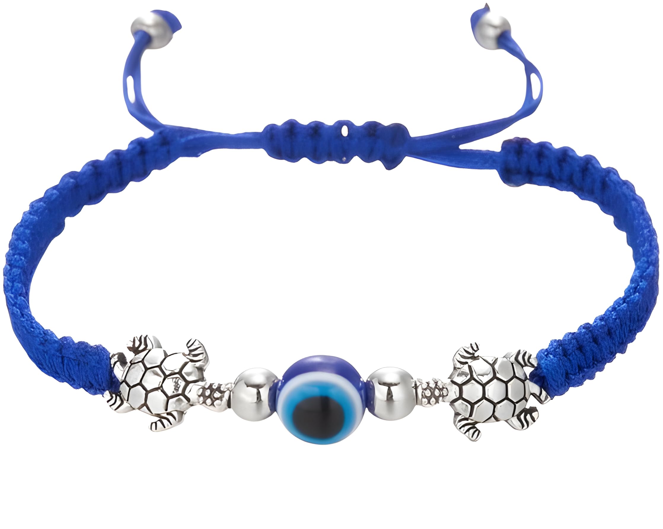 KARMAN Handmade Adjustable Bracelet with Evil Eye & Tortoise Bead for Women|Men|Girl|Boy String Charm Bracelet|Anklet (Blue) (B0CS9TNX2R) Amazon Price History, Amazon Price Tracker