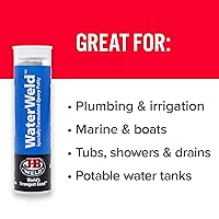 Vista 3 de J-B Weld 8277 2-Oz. Masilla Epoxi Waterweld Auto, 0, 2 onza, Blancuzco