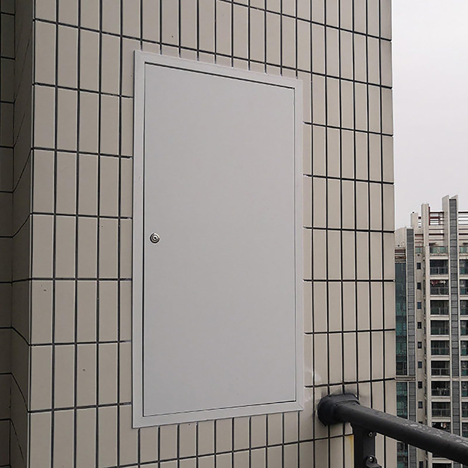 MLYAYE Residential HVAC Electrical Inspection Door with Lock, Flush Mount Waterproof Fireproof Access Panel for Exterior Plumbing/Boat/Crawl Space(16x28in/41x71cm)