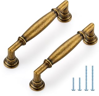 HOME EDIT Antique Brass Cabinet Handles 3-3/4 Inch Pulls 20 Pack