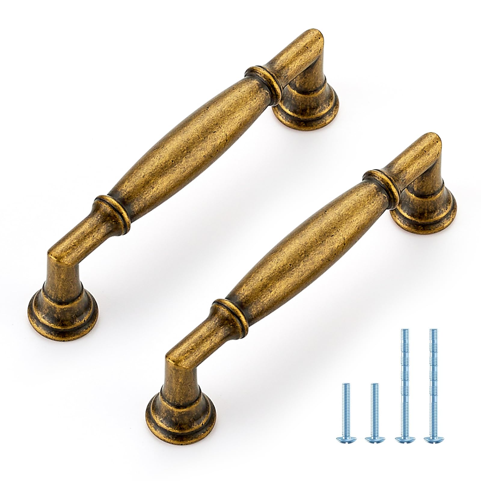 HOME EDIT 10 Pack 5 Inch Champagne Bronze Cabinet Handles Solid Zinc Alloy Pulls for Kitchen, Dresser, Closet & Bathroom Cabinets Hardware — view 23
