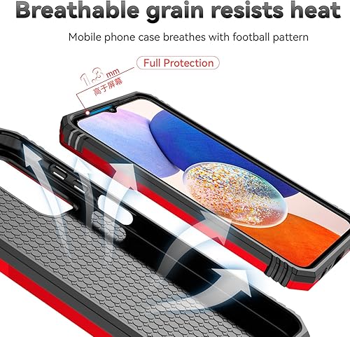 Miniatura 8 de SunStory Funda para Samsung Galaxy A15 5G con protector de pantalla HD, cubierta para cámara deslizante y soporte de anillo giratorio, grado