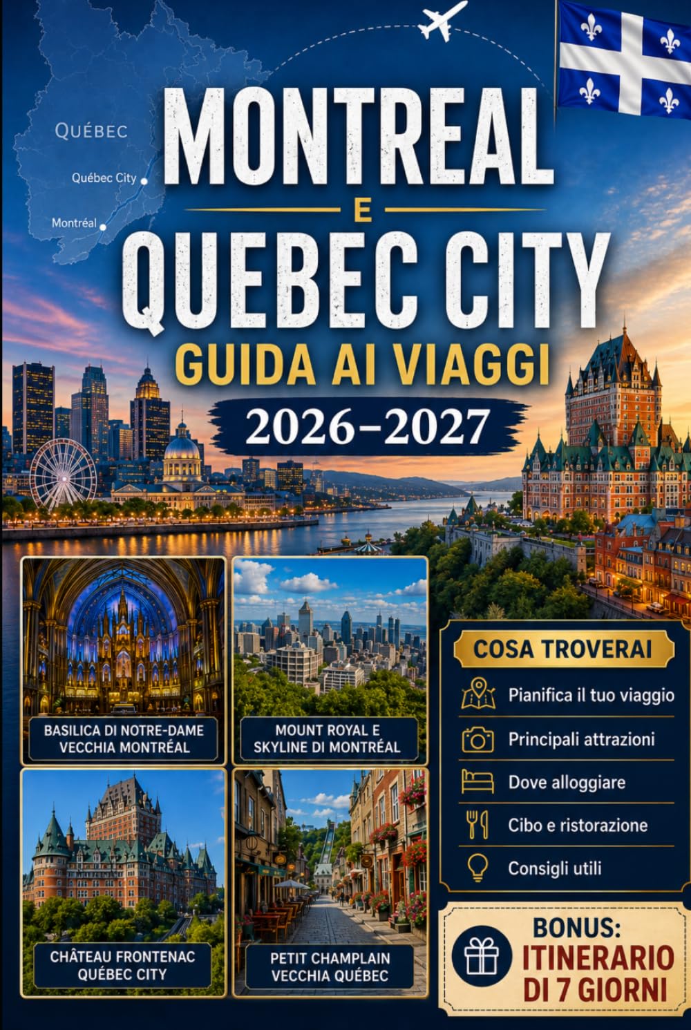 Guida ai viaggi di Montreal e Quebec City 2026–2027: Esplora la Vecchia Montreal, il Monte Reale, la Basilica di Notre-Dame, il Vecchio Quebec, il ... per visitatori alla prima volta, coppie