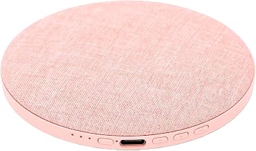 GOWENIC Under Pillow Bluetooth Speaker for Stereo Bass Sleep (Pink) | Ultra Thin White Noise Machine Portable Soft Velvet Fabric Wrap 3 Level of Sleep Timer for Side Sleepers Seniors