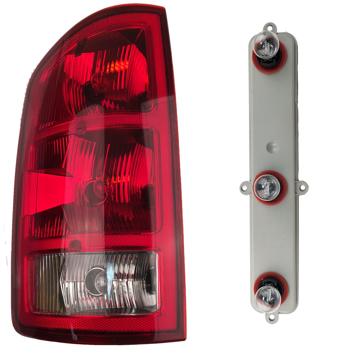 Aftermarket XOVY Drivers Taillight Tail Lamp with Circuit Board Replacement for Dodge Pickup Truck 55077347AF