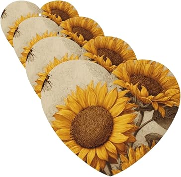 Car Air Fresheners 4 Pcs Hanging Air Freshener for Cars Lavender Hanging Scented Cards Bees and sunflowers Aromatherapy Tablets Hanging Air Freshener for Car Rearview Mirror