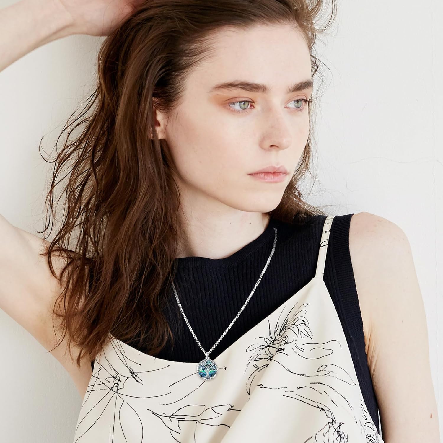 Eusense Cremation Jewelry for Ashes Urn Necklace to Put Ashes In 925 Sterling Silver Memorial Pendant Tree of Life Urn Necklaces for Ashes Necklace for Women Men - Image 8