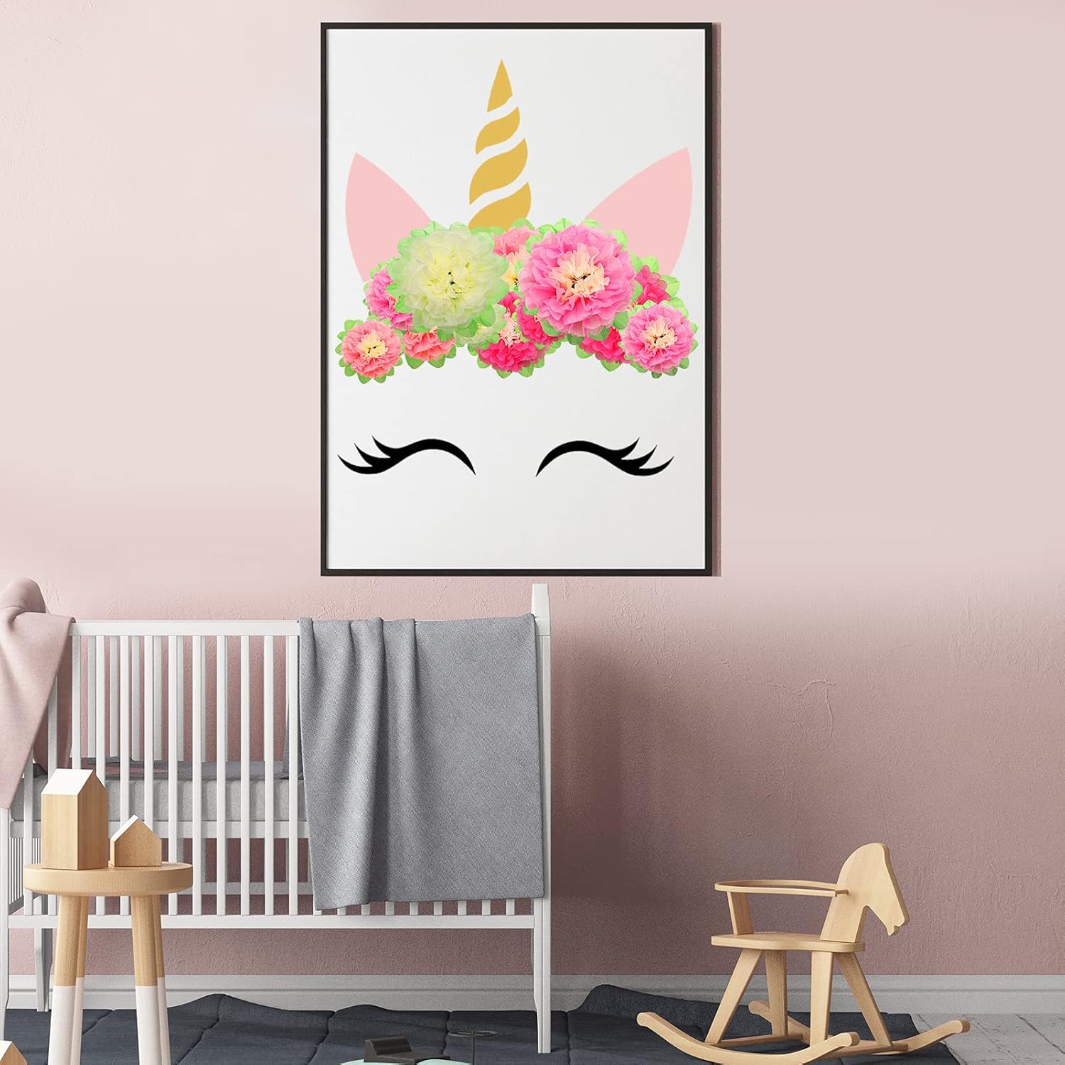 WILLBOND 18 Pcs Large Mexican Paper Flowers Hispanic Heritage Month Colorful Fiesta Tissue Paper Flowers Pom Flower Backdrop for Floral Party Classroom Hispanic Heritage Month Craft(Warm Colors) - Image 5