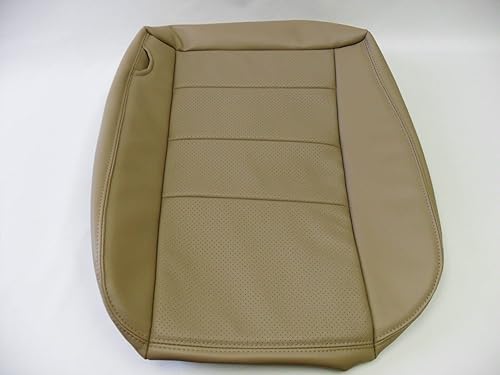 Miniatura 2 de 2002 a 07 compatible con Ford F250 Lariat fundas de asiento inferior para conductor y pasajero, perforadas en bronceado