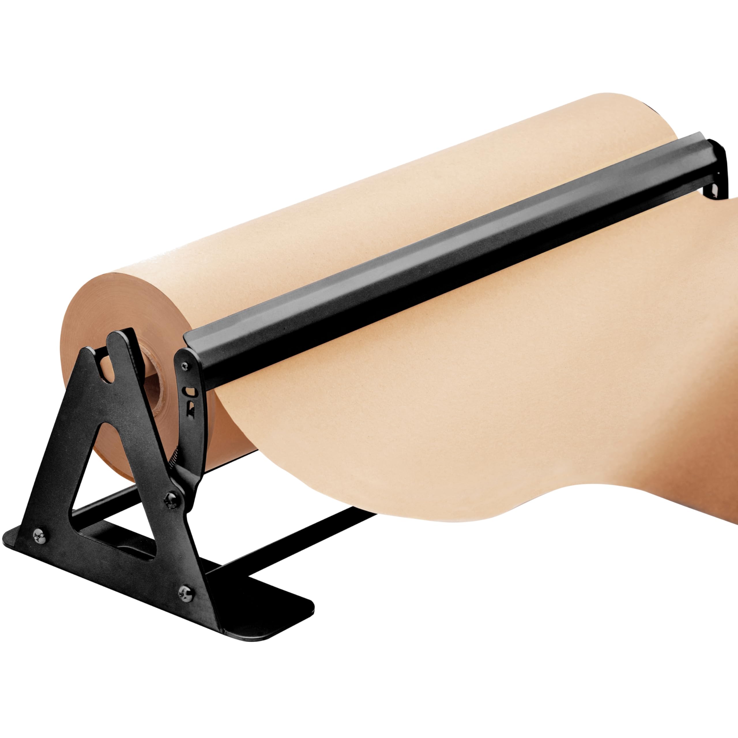 DIY Crew 18 Inch Paper Roll Dispenser and Cutter - Heavy-Duty Wall Mountable, Non Slip Tabletop - Kraft, Freezer, Butcher Paper - Up to 1000ft Rolls