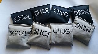 Drinking Cornhole Set Custom Embroidered