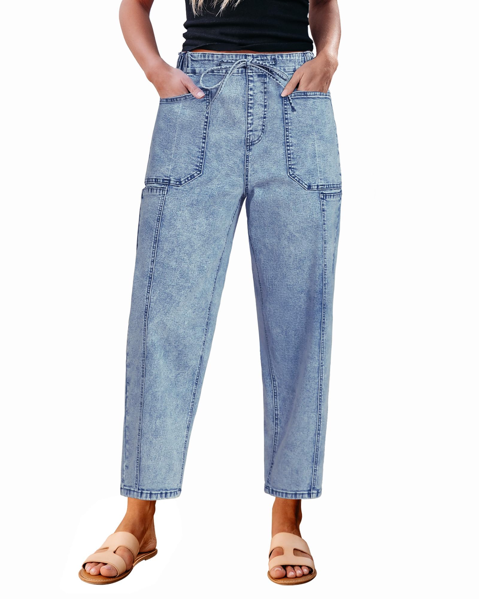 luvamia Barrel Jeans