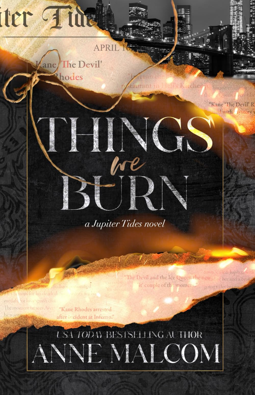 Things We Burn: A Small Town Sports Romance (Jupiter Tides)
