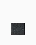 Armani Exchange Men’s Essential, Embossed Monogram Texture Bi-Fold Wallet, czarny, czarny, jeden rozmiar