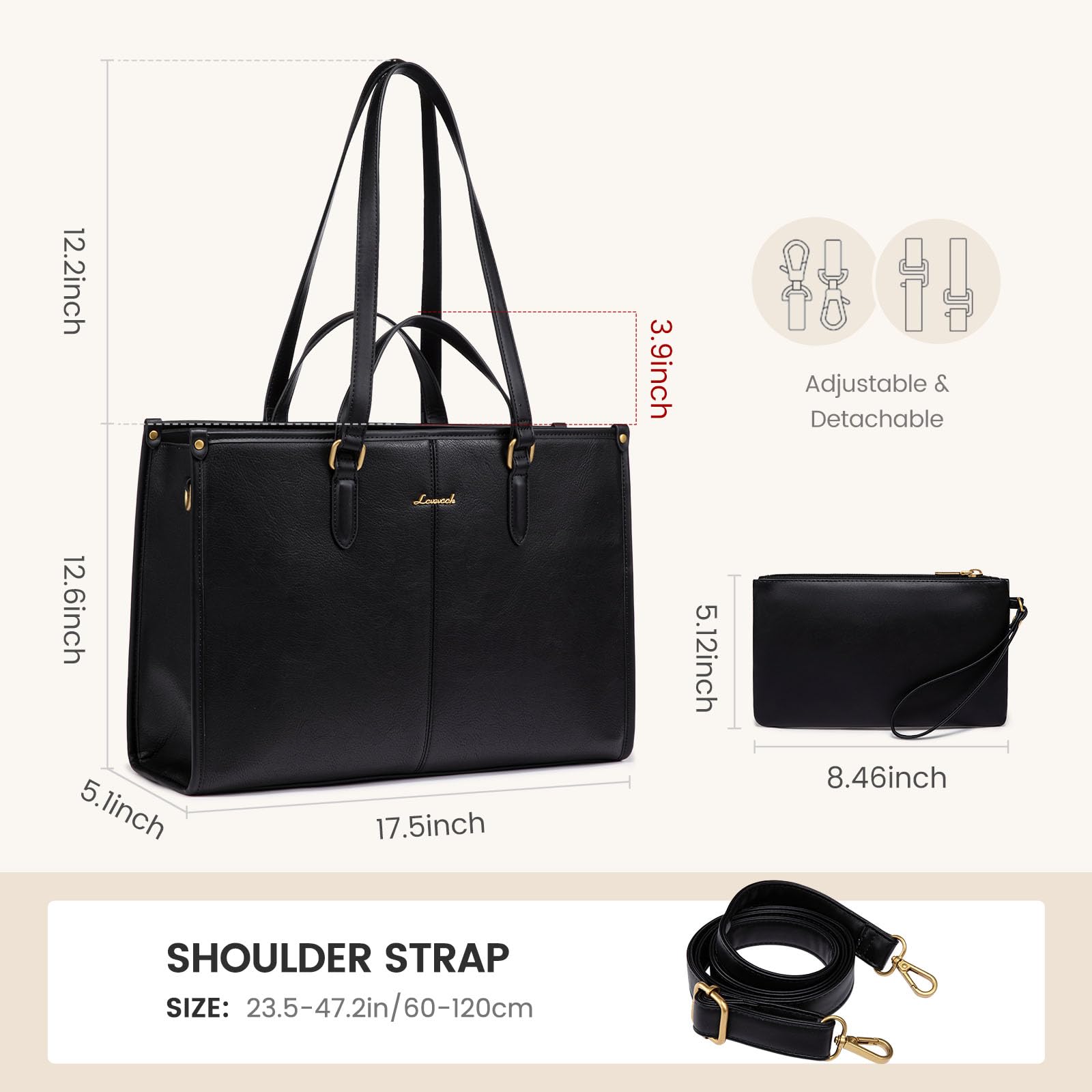 DeliciousTaylormade  専用　VintageMultiVoxx Amazon.com: LOVEVOOK Vintage Leather Laptop Tote Bag - 17.3