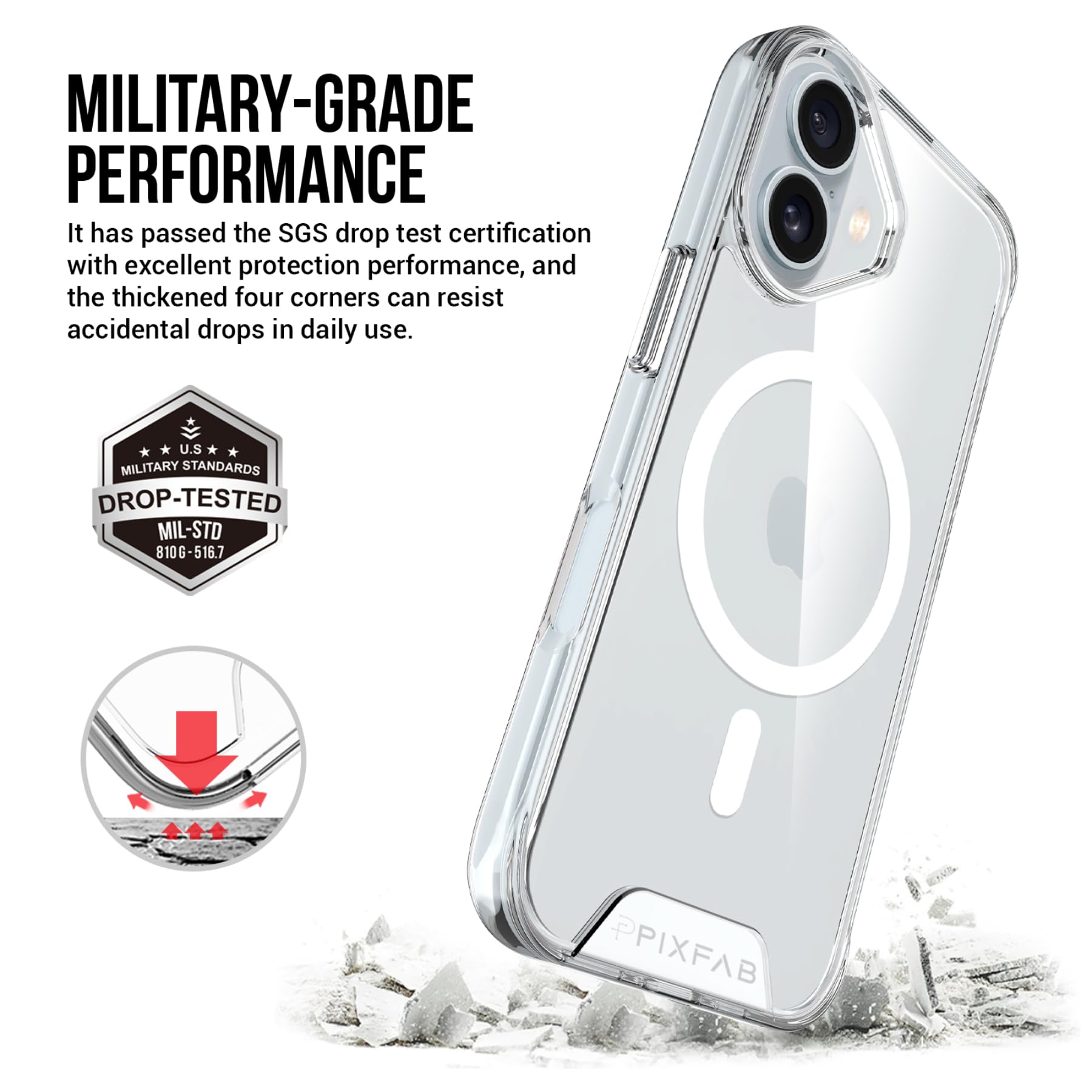 Clear Case For Apple iPhone 16 15 14 13 Pro Max MagSafe Card Holder Wallet Cover - Picture 17 of 39