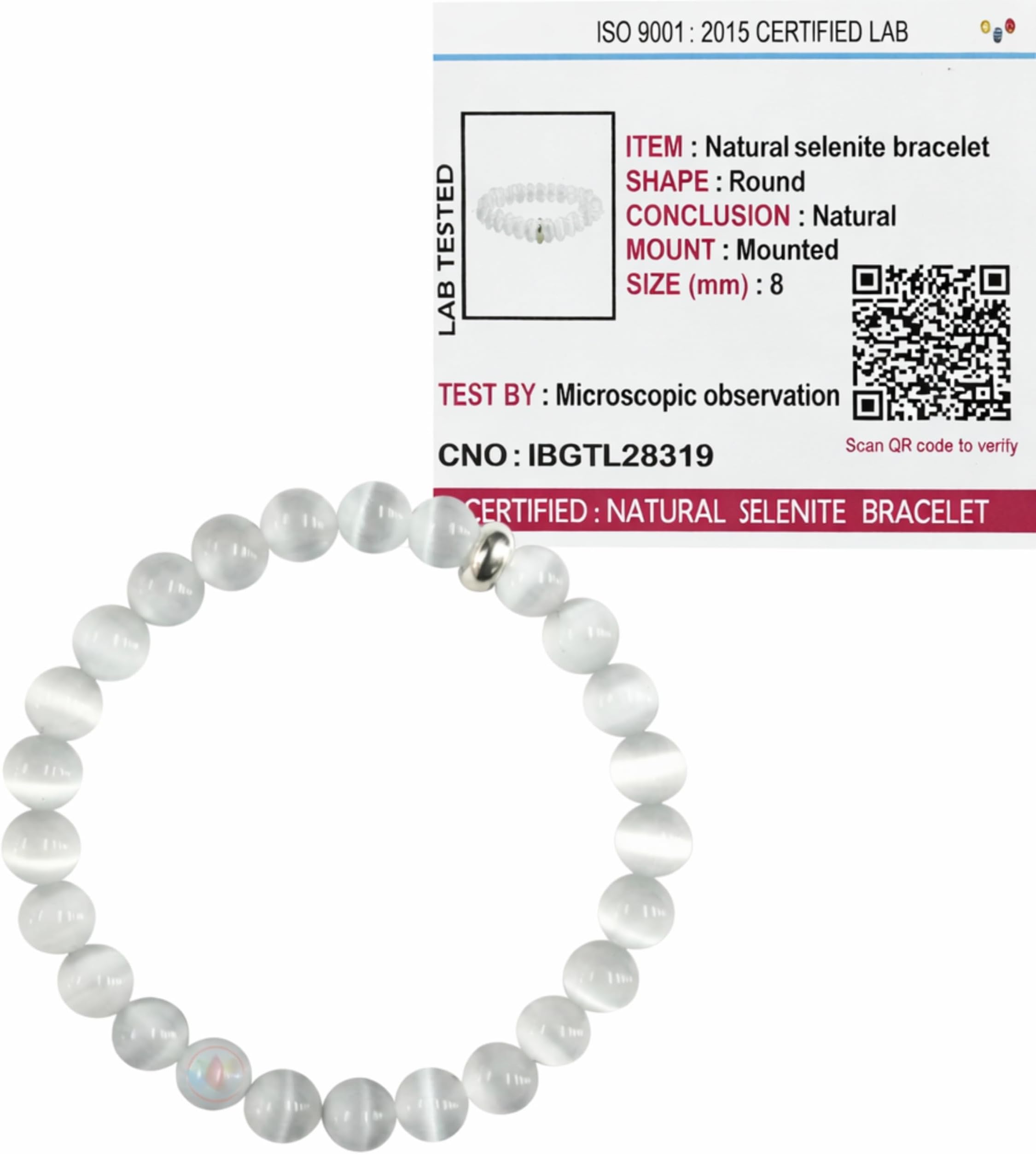REMEDYWALA Certified Natural Crystal Stone Bracelet for Women & Men | Original Authentic Elastic Beaded Healing Gemstone Bracelet for Energy, Balance, Money & Positive Vibes