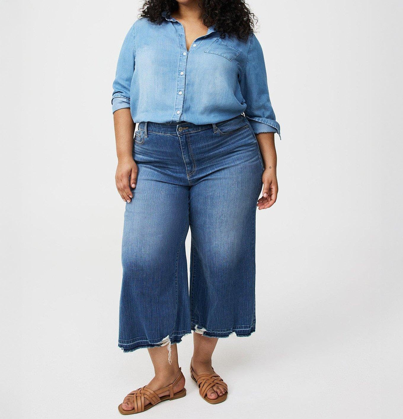 Torrid Women's Plus Size Lizzie Tencel Button-Up Shirt