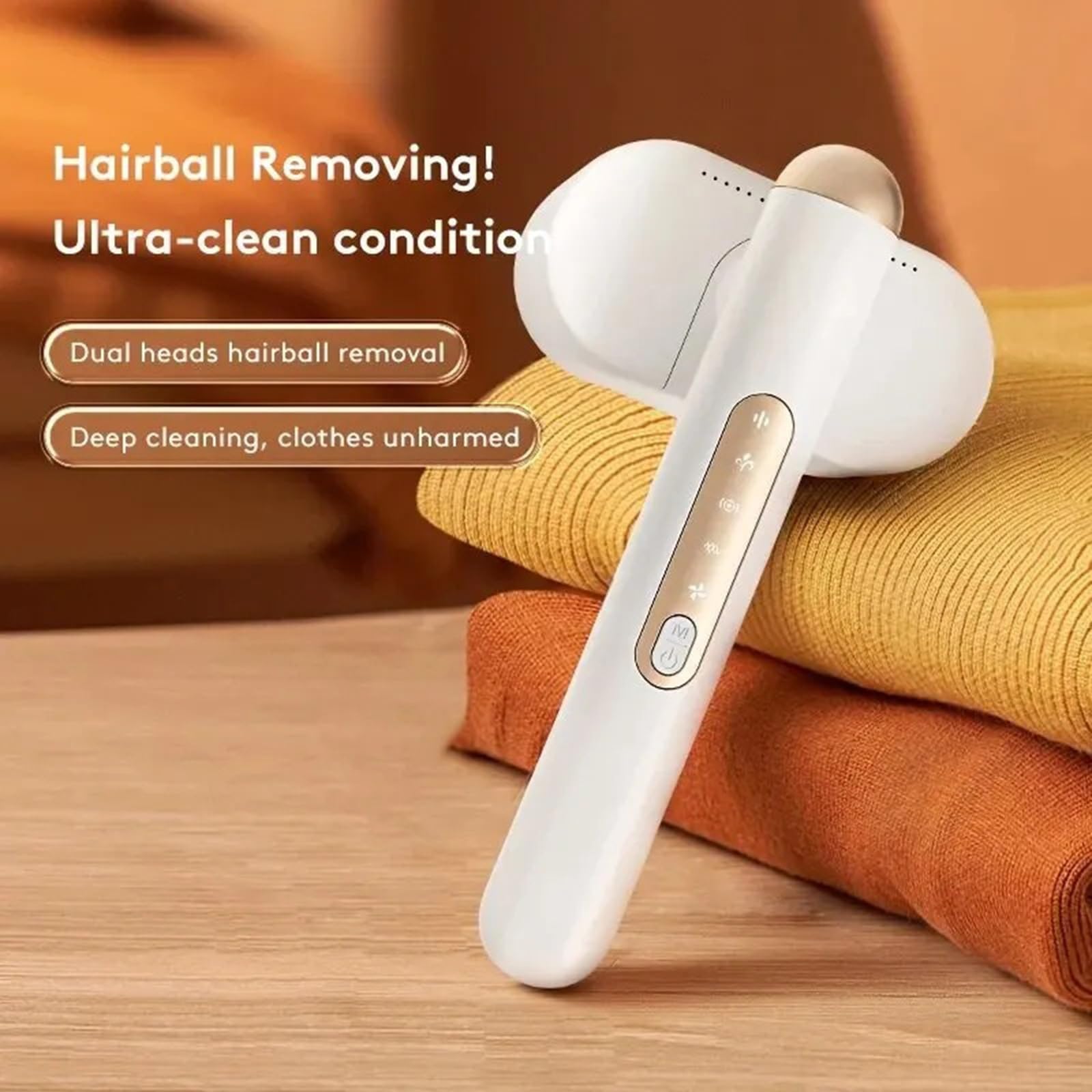 quitapelusas Recortador de Bolas de Pelo de Doble Cabezal, suéter for el hogar, máquina de depilación y Afeitado, Ropa, succión de Pelo eléctrica, Carga USB quitapelusas de Ropa