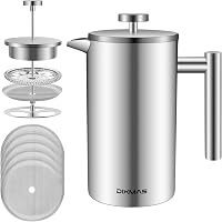 Dixmas Rozsdamentes Franciasürgős Kávéfőző 350ml Dupla Falú Termosz 1
