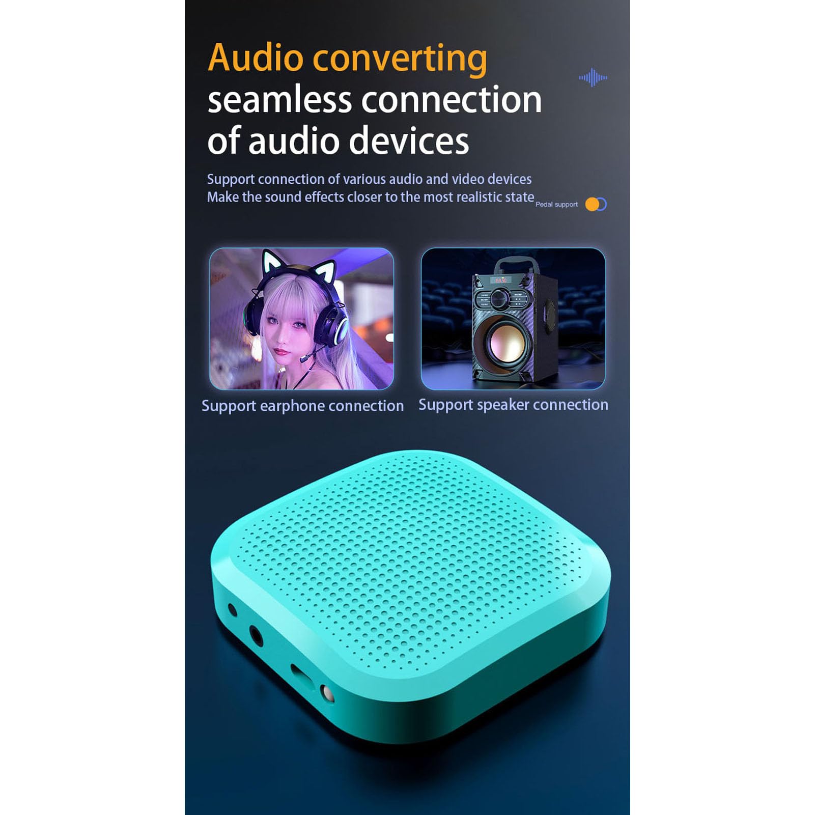 Set di Batteria Elettronica Virtuale, Bacchette Elettroniche Portatili con Effetti di Luce Colorati, Bacchette Ad Aria Wireless Virtuali per Studenti Principianti Adulti
