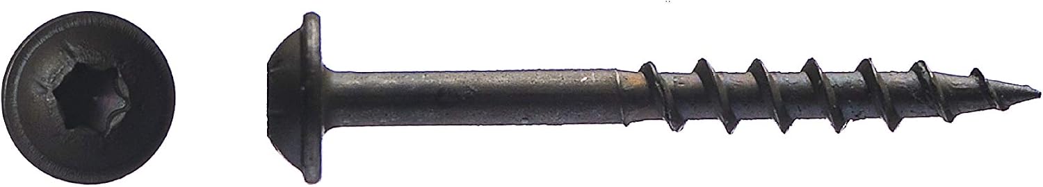 Big Timber PTX7114F #7 by 1-1/4-inch T-20-drive bit Star Drive Pocket Screws - Fine & Coarse Thread,(6000 per Box)