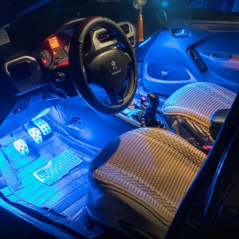 Wilktop Striscia LED RGB per interni auto, 6 meter, per auto, con app