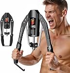 Entraîneur de bras EAST MOUNT Twister - Puissance hydraulique réglable de 22 à 440 lb, élargisseur de poitrine à domicile, équipement de fitness pour l'entraînement des muscles des épaules, renforceur de force d'exercice des bras