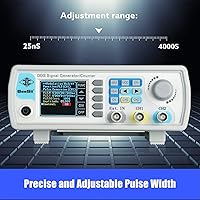 Vista 4 de Generador de Señal DDS Profesional Mejorado, Contador Seesii 60MHz con Pantalla LCD de Alta Precisión, Generador de Función de Forma de Onda